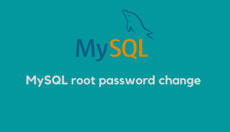 How To Change The MySQL Root Password Oudel Inc 