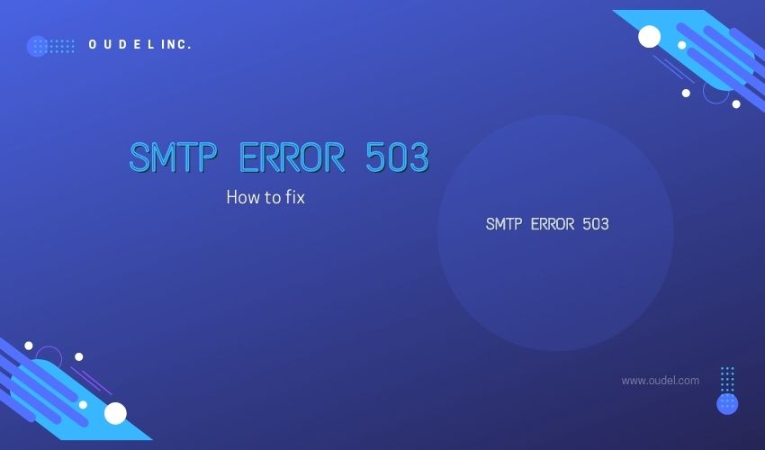 SMTP Error 503